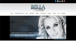 Desktop Screenshot of bellastrings.com