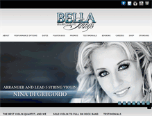 Tablet Screenshot of bellastrings.com